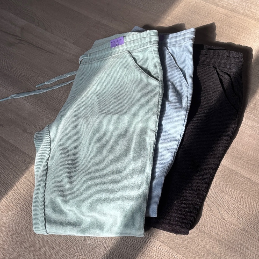 Marc New York Joggers in Mint, Light Blue, and Black